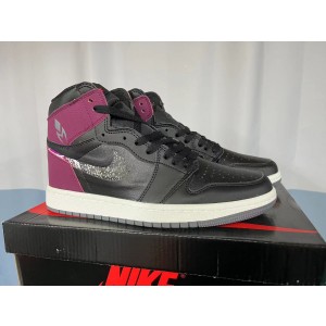 Nike Air Jordan 1 Black Purple Shoes
