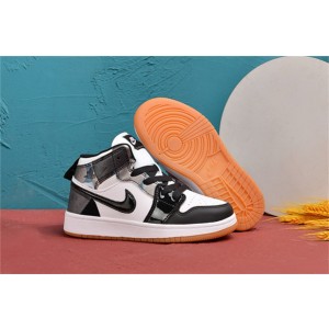 Nike Air Jordan 1 Black White Kids Shoes 152