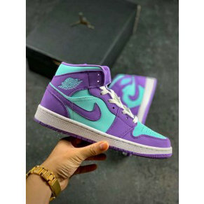 Nike Air Jordan 1 Blue Purple Shoes