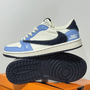 Nike Air Jordan 1 Blue Travis Scott Shoes