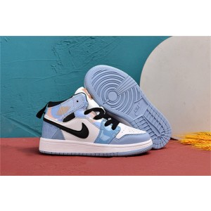 Nike Air Jordan 1 Blue White Kids Shoes 153