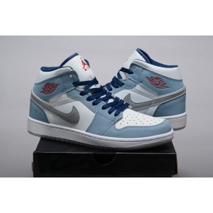 Nike Air Jordan 1 Blue White Shoes