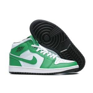 Nike Air Jordan 1 Green White Shoes