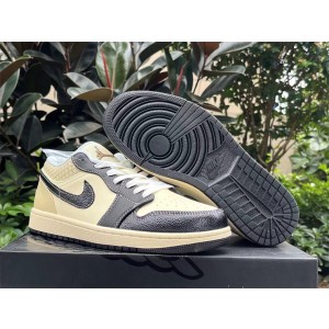 Nike Air Jordan 1 LOW SE COCONUT MILK BLACK Shoes