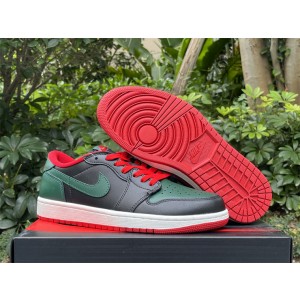 Nike Air Jordan 1 Low Black Green Shoes