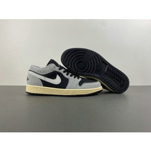 Nike Air Jordan 1 Low Black Grey Shoes