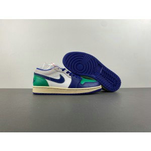 Nike Air Jordan 1 Low Green Purple Shoes