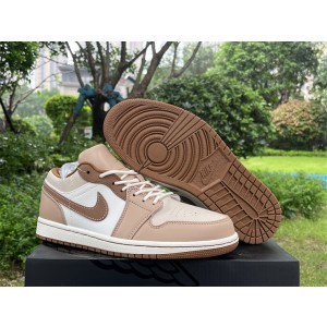 Nike Air Jordan 1 Low Premium Tan Brown Shoes