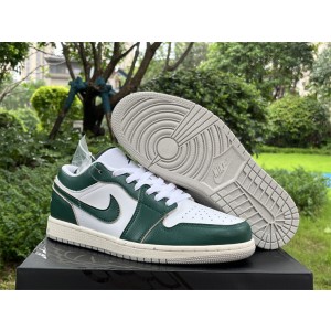 Nike Air Jordan 1 Low SE White Green Shoes