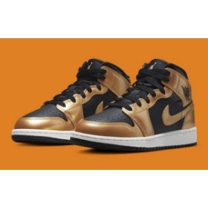 Nike Air Jordan 1 Metallic Gold Shoes 0257