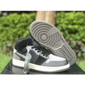 Nike Air Jordan 1 Mid Inside Out Black Grey Shoes