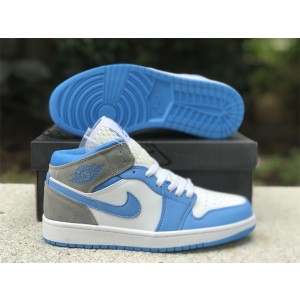 Nike Air Jordan 1 Mid University Blue Shoes