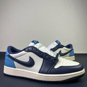 Nike Air Jordan 1 Navy Blue Low Shoes