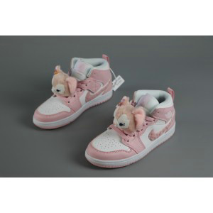 Nike Air Jordan 1 Pink Kids Shoes