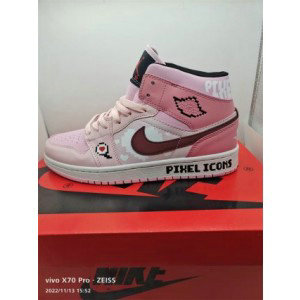 Nike Air Jordan 1 Pink White Shoes 326