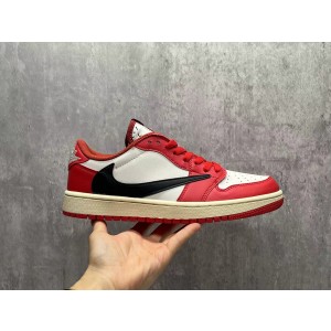 Nike Air Jordan 1 Red Chicago Travis Scott Low Shoes