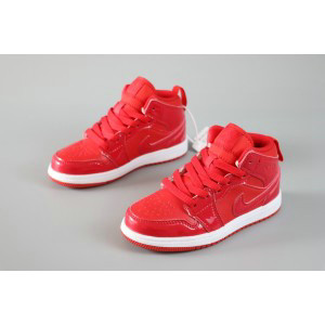 Nike Air Jordan 1 Red Kids Shoes