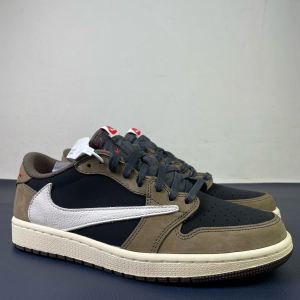 Nike Air Jordan 1 Travis Scott Brown Low Shoes