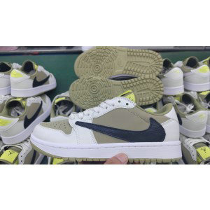 Nike Air Jordan 1 Travis Scott White Oliver Shoes