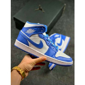 Nike Air Jordan 1 White Blue Shoes 1