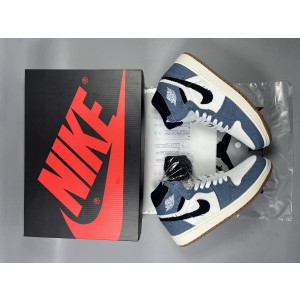 Nike Air Jordan 1 White Blue Shoes