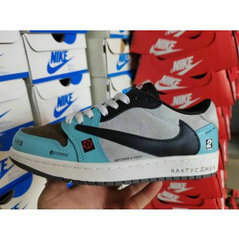 Nike Air Jordan 1 White Blue Shoes