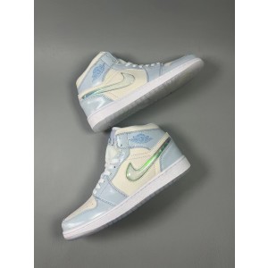 Nike Air Jordan 1 White Blue Shoes