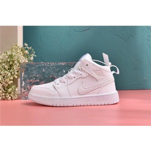 Nike Air Jordan 1 White Kids Shoes 141