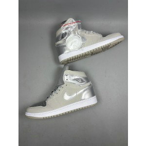 Nike Air Jordan 1 White Sliver Shoes