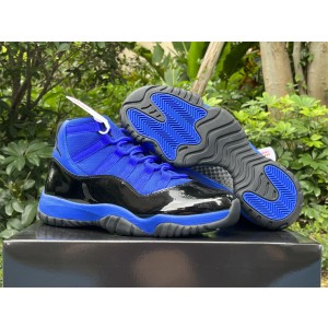 Nike Air Jordan 11 Black Blue Shoes
