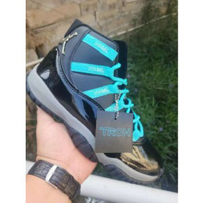 Nike Air Jordan 11 Black Blue Shoes