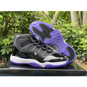 Nike Air Jordan 11 Black Purple Shoes