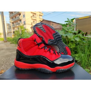 Nike Air Jordan 11 Red Black Shoes