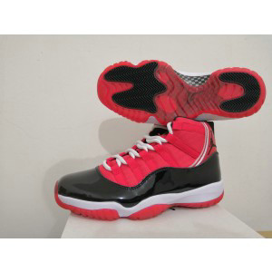 Nike Air Jordan 11 Red Black Shoes