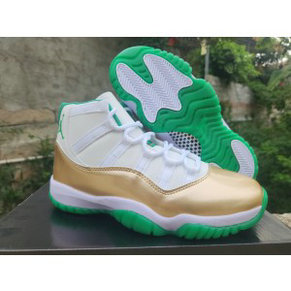 Nike Air Jordan 11 White Gold Shoes
