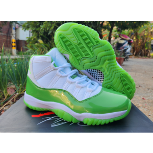 Nike Air Jordan 11 White Green Shoes