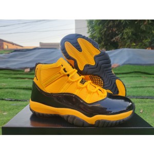 Nike Air Jordan 11 Yellow Black Shoes