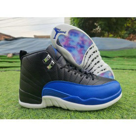 Nike Air Jordan 12 Black Blue Shoes