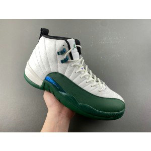 Nike Air Jordan 12 Bucks White Green Shoes