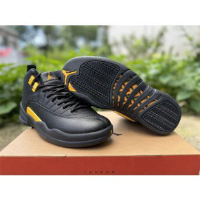 Nike Air Jordan 12 Retro Black Taxi Shoes