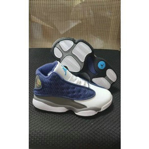 Nike Air Jordan 13 White Blue Youth Shoes