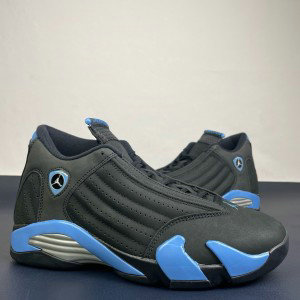 Nike Air Jordan 14 Black Blue Shoes
