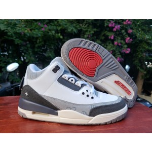 Nike Air Jordan 3 White Grey Shoes