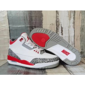 Nike Air Jordan 3 White Red Shoes 1