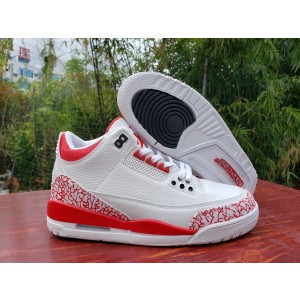 Nike Air Jordan 3 White Red Shoes 4