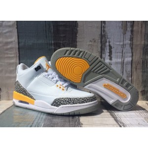 Nike Air Jordan 3 White Yellow Shoes