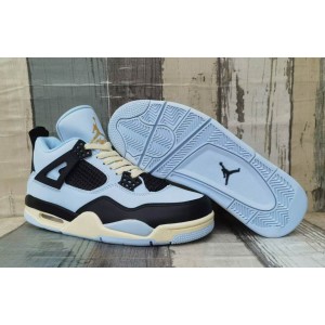Nike Air Jordan 4 Black Blue Shoes