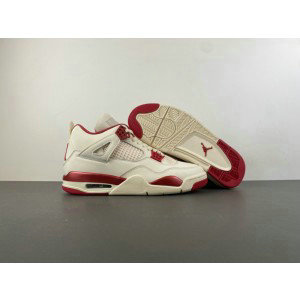 Nike Air Jordan 4 Cream Red Shoes