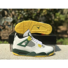 Nike Air Jordan 4 White Green Shoes