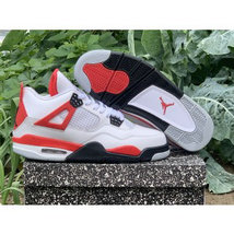 Nike Air Jordan 4 White Red Shoes